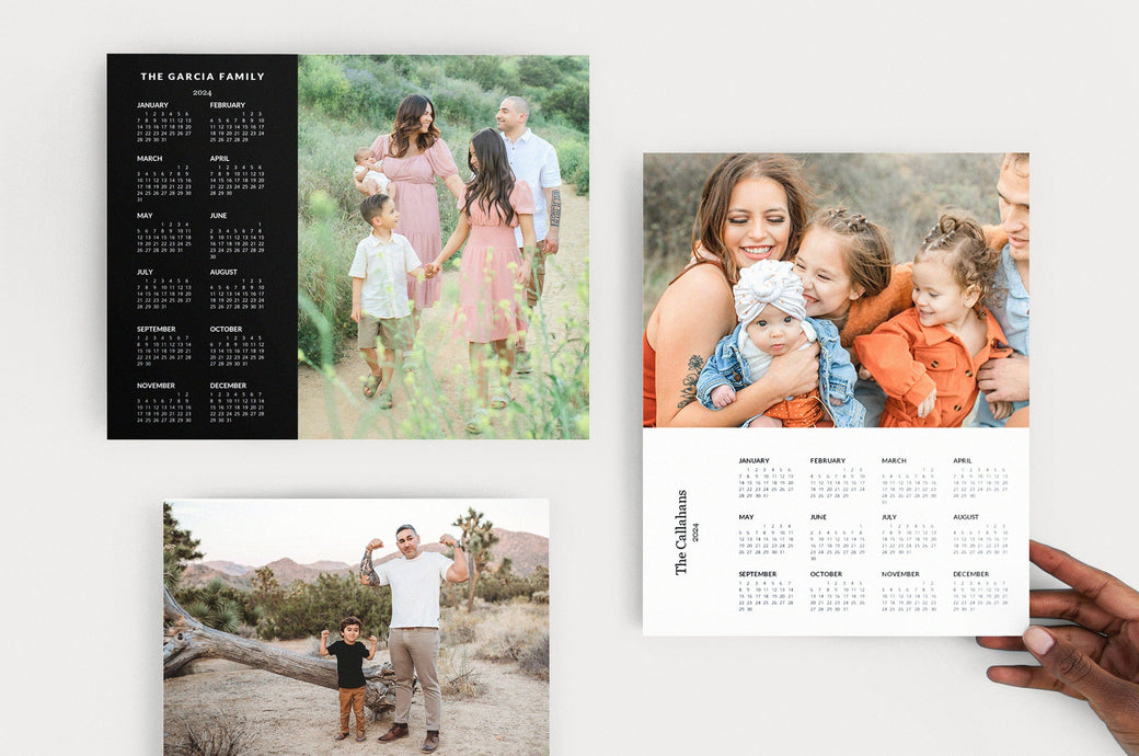 Three 8x10&quot; Single-Sided Photo Calendar; one Landscape Photo Calendar and two Portrait Photo Calendars - Nations Photo Lab