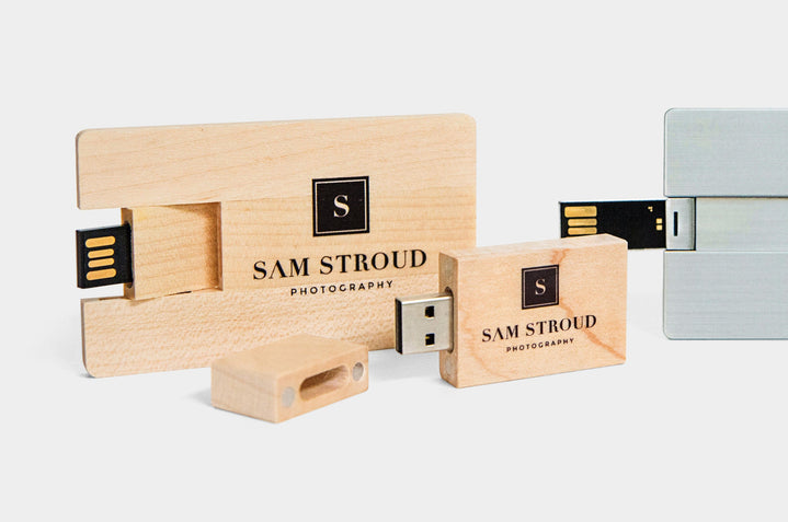 USB Drives with a Pro Photographer's Logo on them