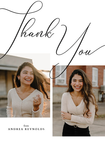 Exuberant Script-Postcards-Nations Photo Lab-Portrait-White-Thank You-Nations Photo Lab