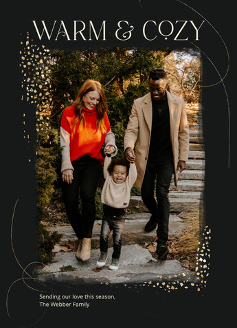 Holiday Magic-Postcards-Nations Photo Lab-Portrait-Black-Happy Holidays-Nations Photo Lab