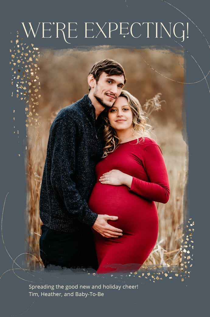 Holiday Magic-Postcards-Nations Photo Lab-Portrait-Davies Grey-Expecting Baby-Nations Photo Lab