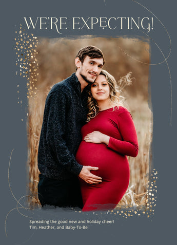 Holiday Magic-Postcards-Nations Photo Lab-Portrait-Davies Grey-Expecting Baby-Nations Photo Lab