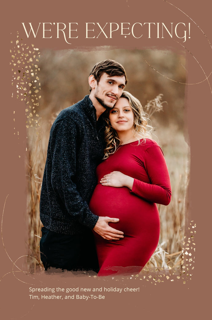 Holiday Magic-Postcards-Nations Photo Lab-Portrait-Rust-Expecting Baby-Nations Photo Lab