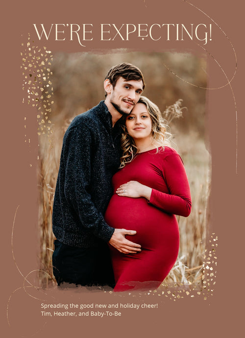 Holiday Magic-Postcards-Nations Photo Lab-Portrait-Rust-Expecting Baby-Nations Photo Lab