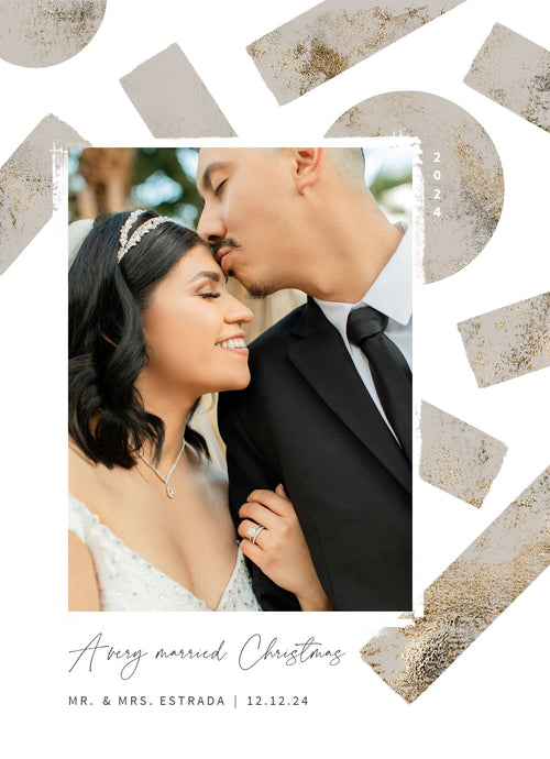 Joyful Shapes-Postcards-Nations Photo Lab-Portrait-Stark White-Just Married-Nations Photo Lab