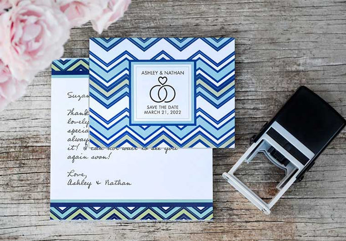 Self Inking Stamps - Wedding Rings Save The Date-Self Inking Stamps-Nations Photo Lab-Nations Photo Lab