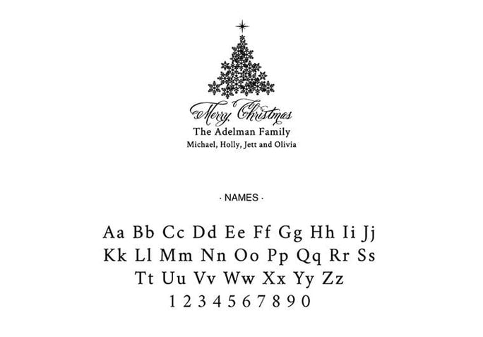 Self Inking Stamps - Christmas Tree Address-Self Inking Stamps-Nations Photo Lab-Nations Photo Lab