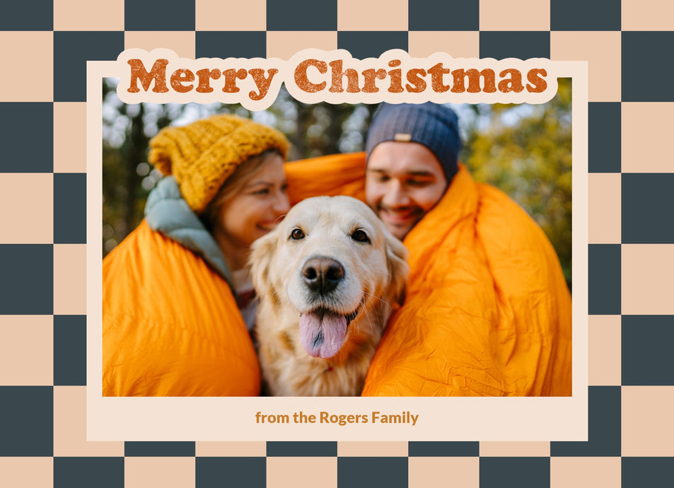 Checkered Wishes-Postcards-Nations Photo Lab-Landscape-Arsenic-Merry Christmas-Nations Photo Lab