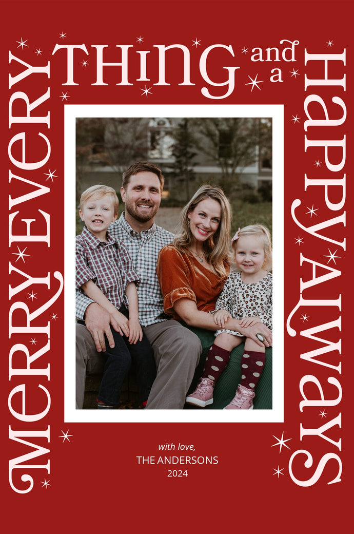 Merry Frame-Postcards-Nations Photo Lab-Portrait-Spartan Crimson-Merry Christmas-Nations Photo Lab
