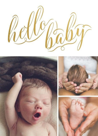 Shimmering Script-Foil Cards-Nations Photo Lab-Portrait-Nations Photo Lab